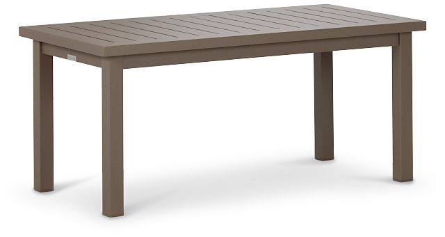 Raleigh Taupe Aluminum Coffee Table (1)