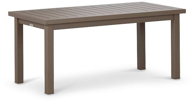 Raleigh Taupe Aluminum Coffee Table