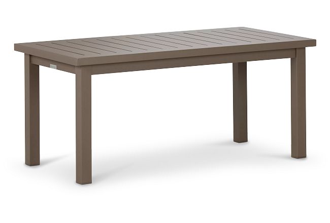 Raleigh Taupe Aluminum Coffee Table