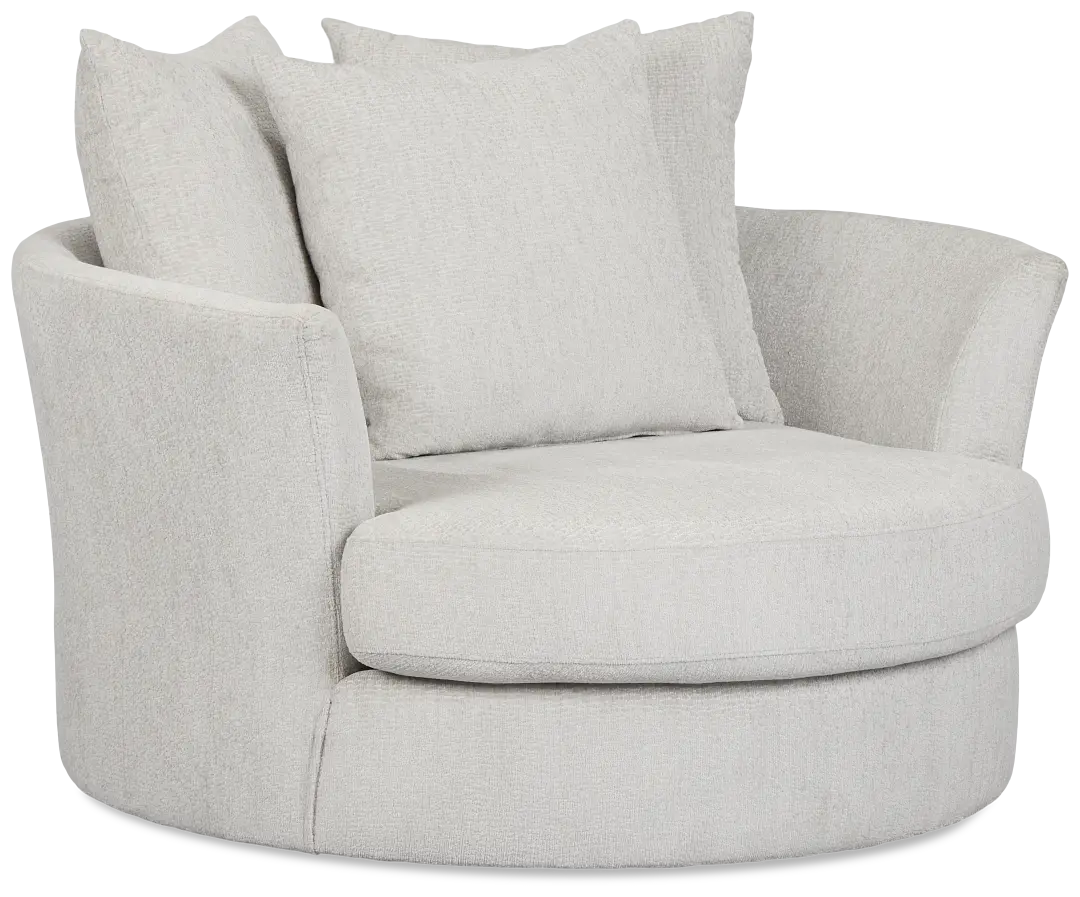 Everly Gray Fabric Swivel Chair Everly Gray Fabric Swivel Chair