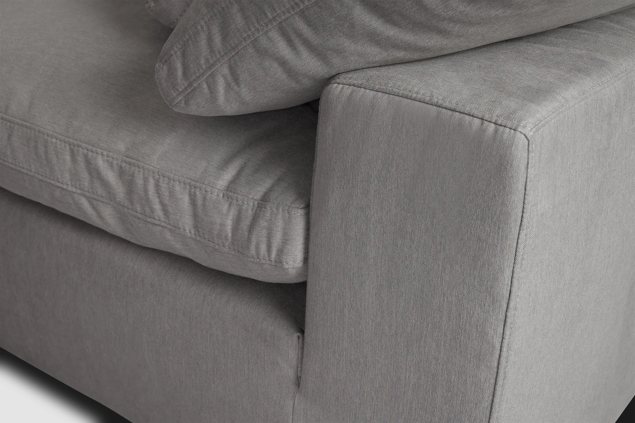 Nixon Light Gray Fabric 6-piece Modular Sectional