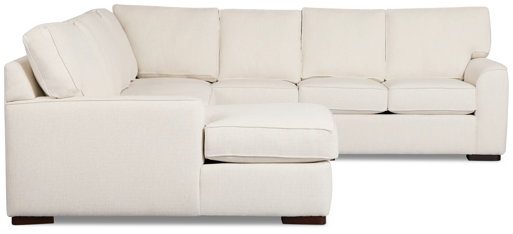 Sinclair Light Beige Fabric Large Left Chaise Sectional