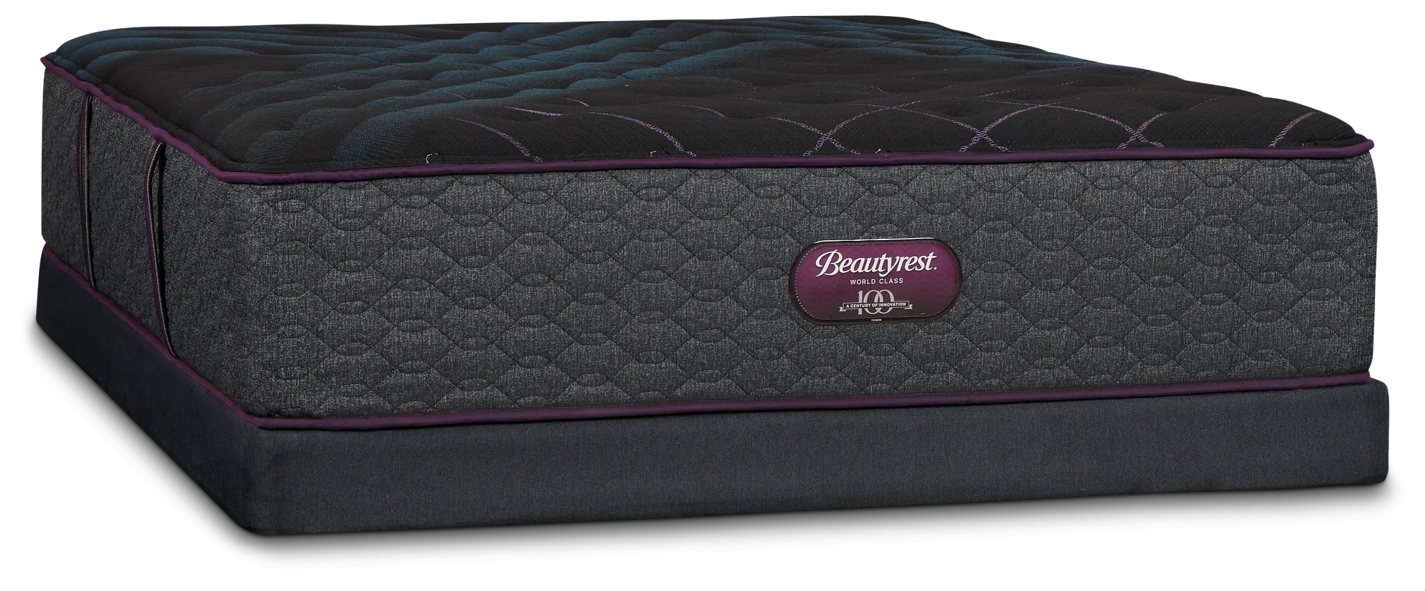 Beautyrest World Class Level 3 Plush Low-profile Mattress Set
