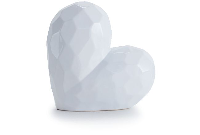 Heart White Large Sculpture