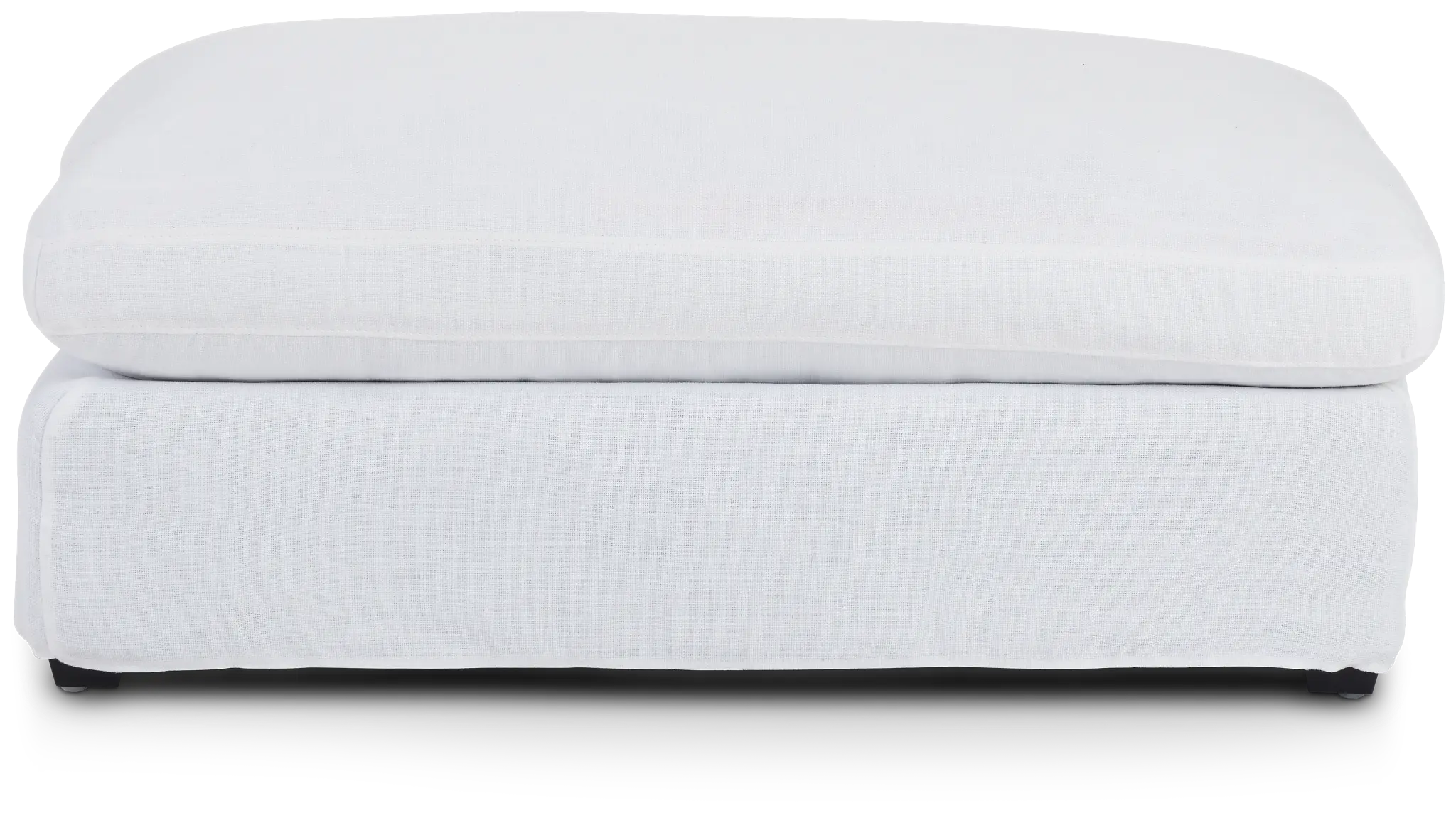 Willow White Fabric Ottoman Willow White Fabric Ottoman