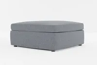 Destin Elevation Gray Fabric Cocktail Ottoman