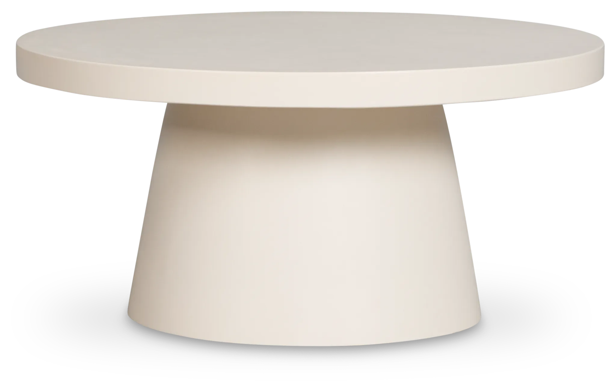 Cambria White Round Coffee Table