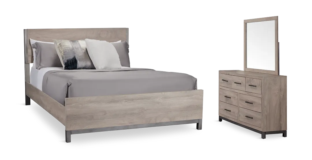 Evanston Gray Panel Bedroom