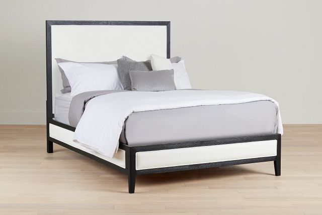 Alden Black Uph Platform Bed