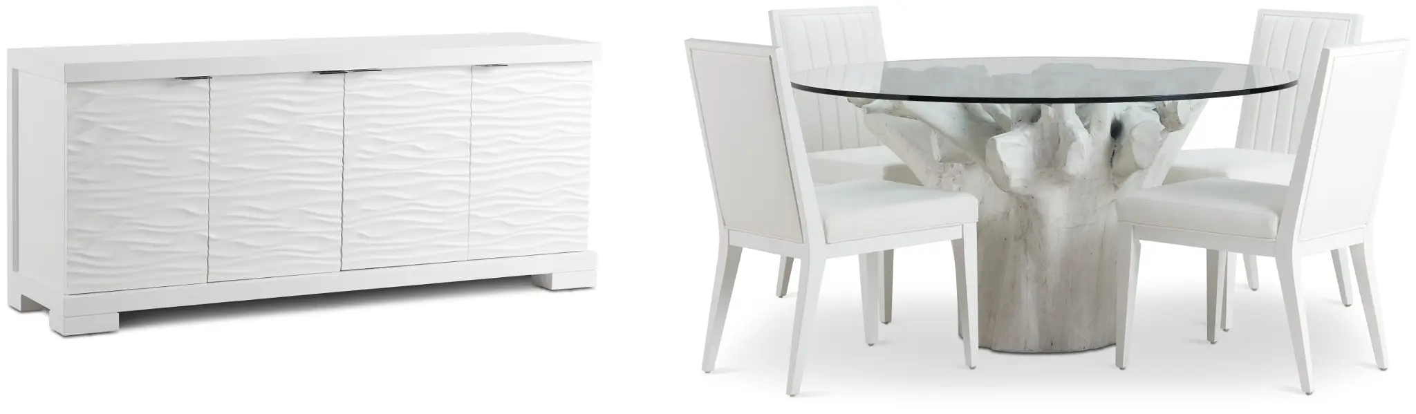 Ocean Drive 60" Glass Dining Room Ocean Drive 60" Glass Dining Room