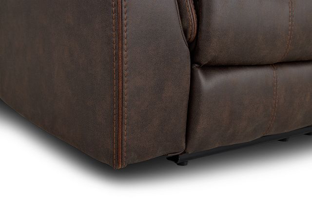 Grayson Brown Micro Power Reclining Sofa