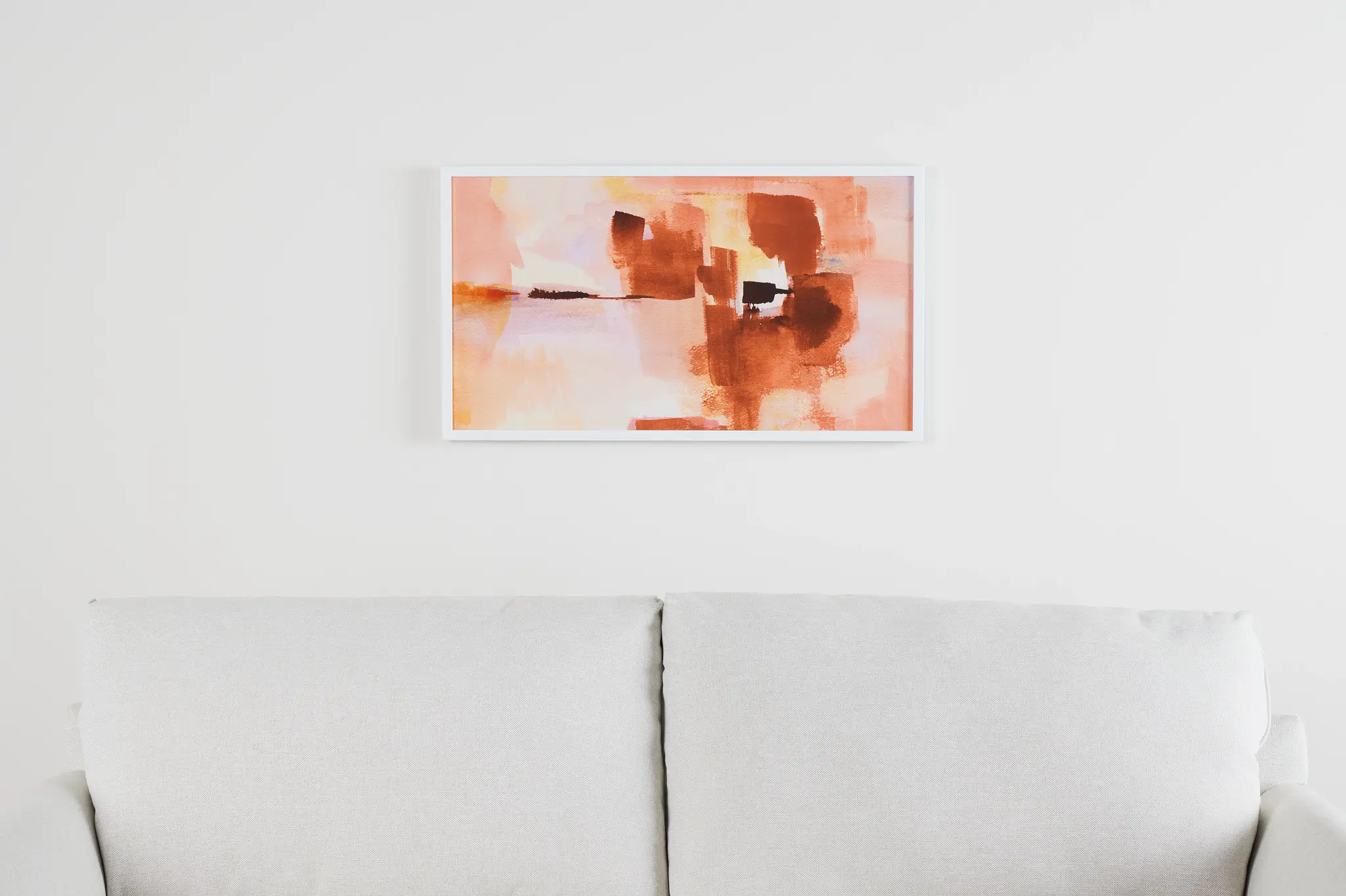 Brodie Orange Framed Wall Art Brodie Orange Framed Wall Art
