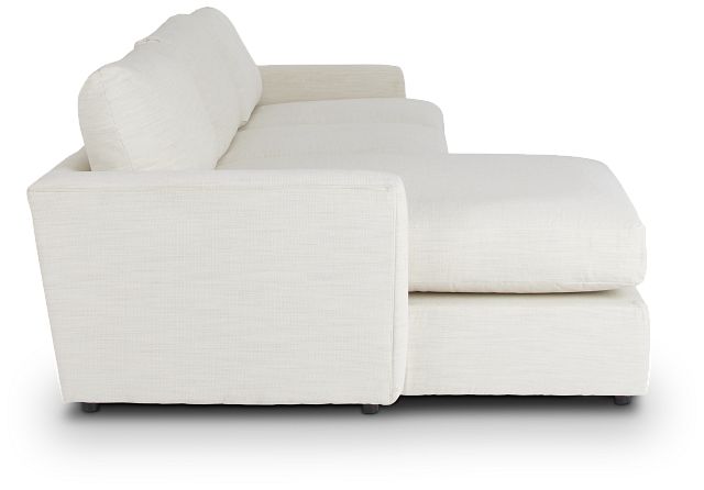 Noah Ivory Fabric Left Chaise Sectional