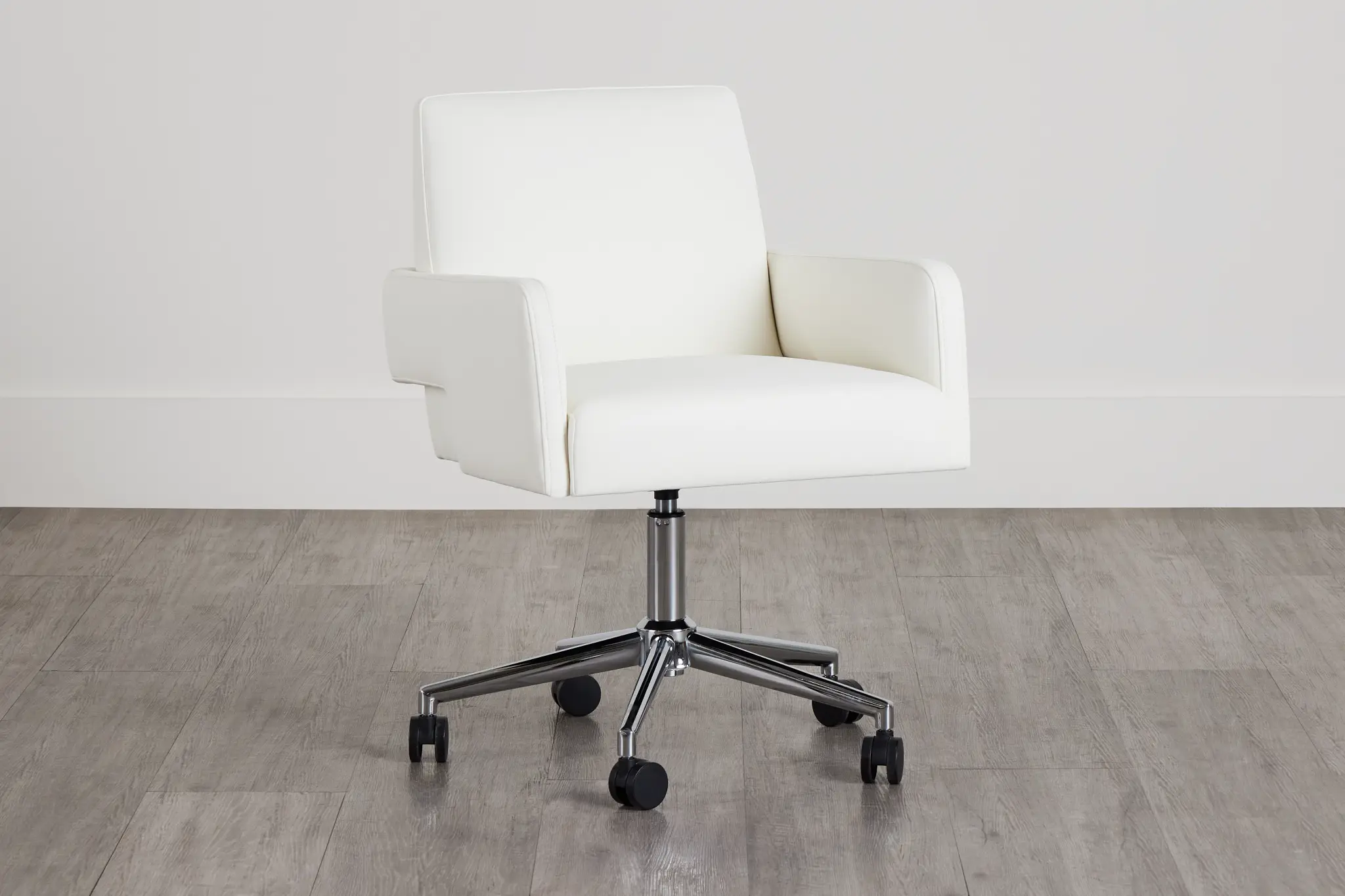 Skye White Swivel Desk Chair Skye White Swivel Desk Chair