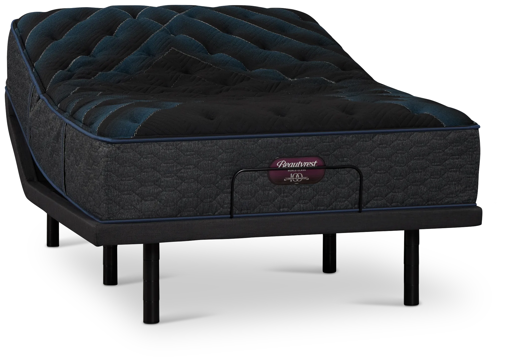 Simmons Beautyrest World Class Level 4 Plush Baselogic Platinum Adjustable Base Mattress Set