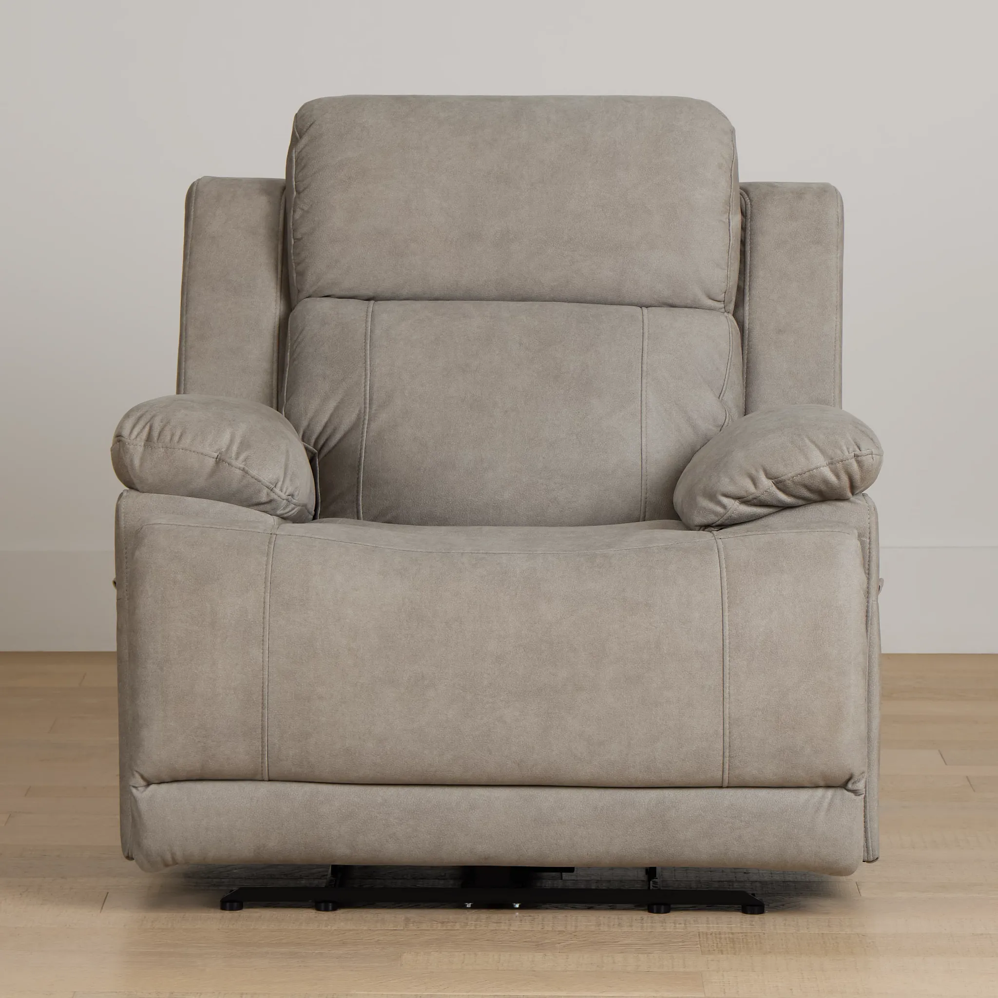 Benson Beige Micro Power Recliner