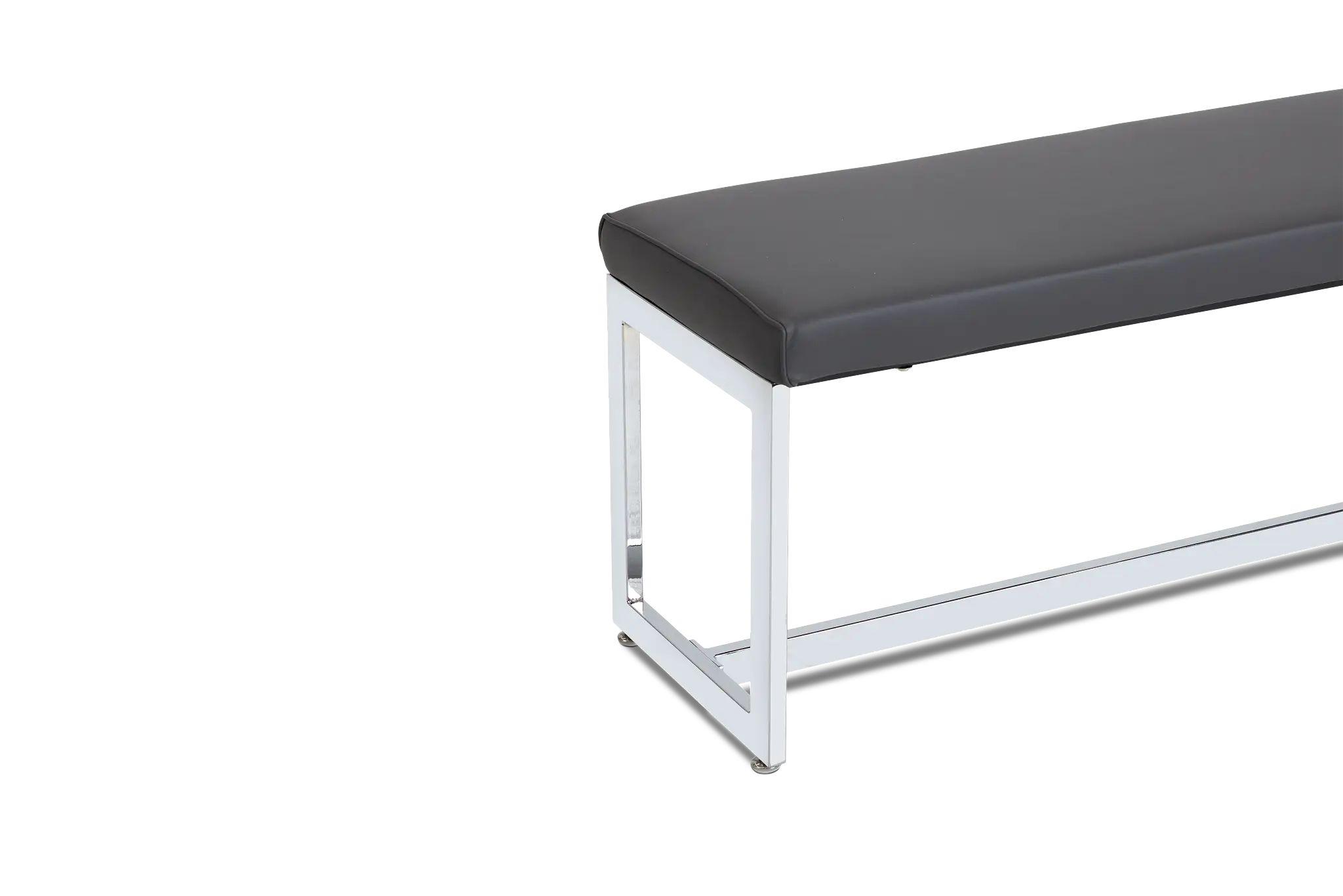 Bronx Gray Upholstered Dining Bench Bronx Gray Upholstered Dining Bench