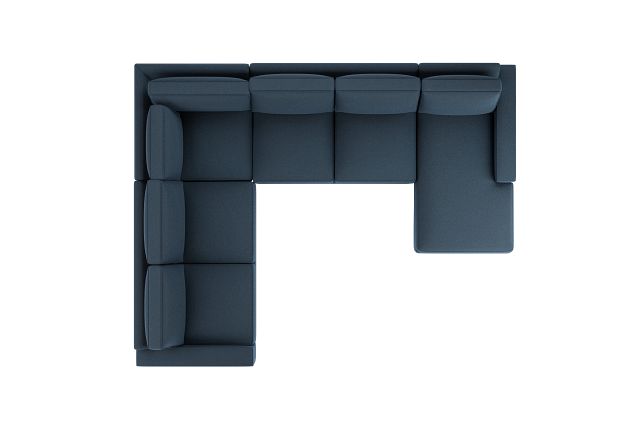 Edgewater Elite Blue Medium Right Chaise Sectional