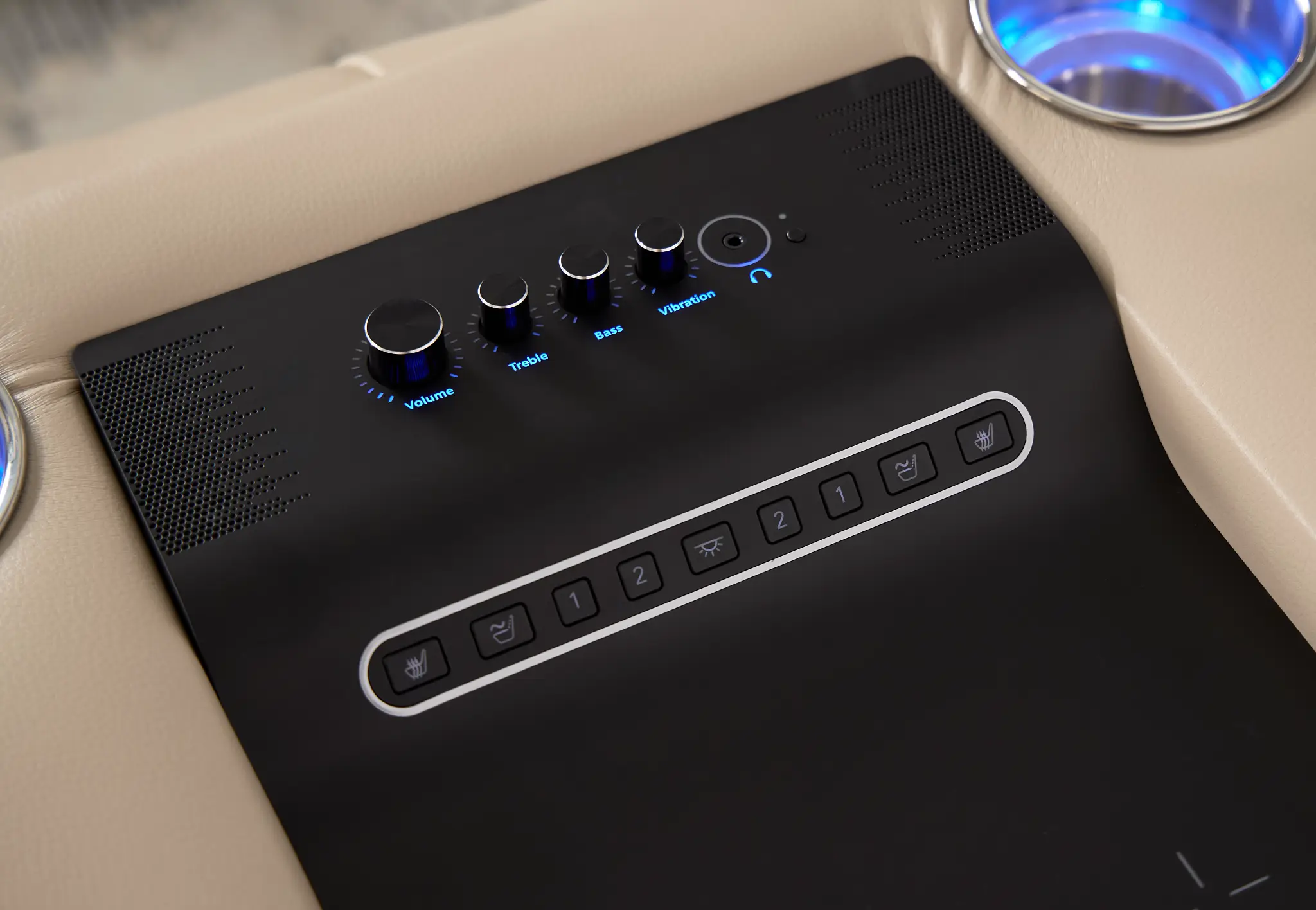 Fallon Beige Lthr/vinyl Power Reclining Sofa W/ Massage Fallon Beige Lthr/vinyl Power Reclining Sofa W/ Massage