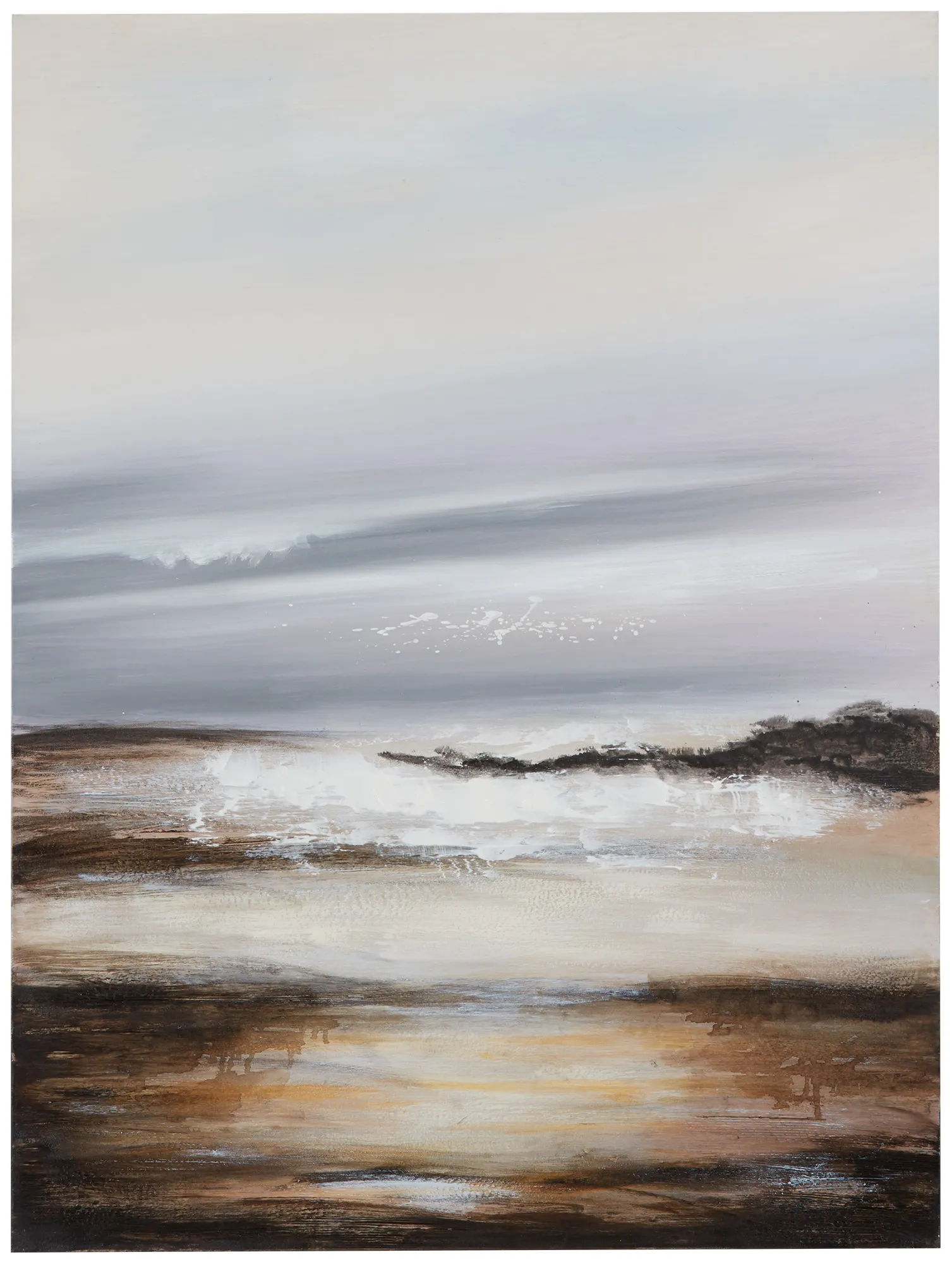 Bondi White Canvas Wall Art