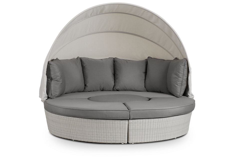 Biscayne Gray Canopy Daybed, (3)