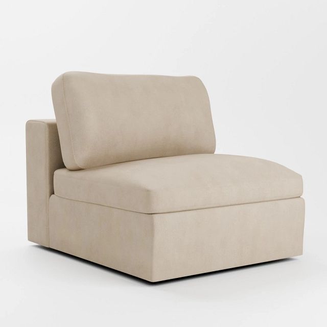 Destin Peyton Beige Fabric Swivel Chair