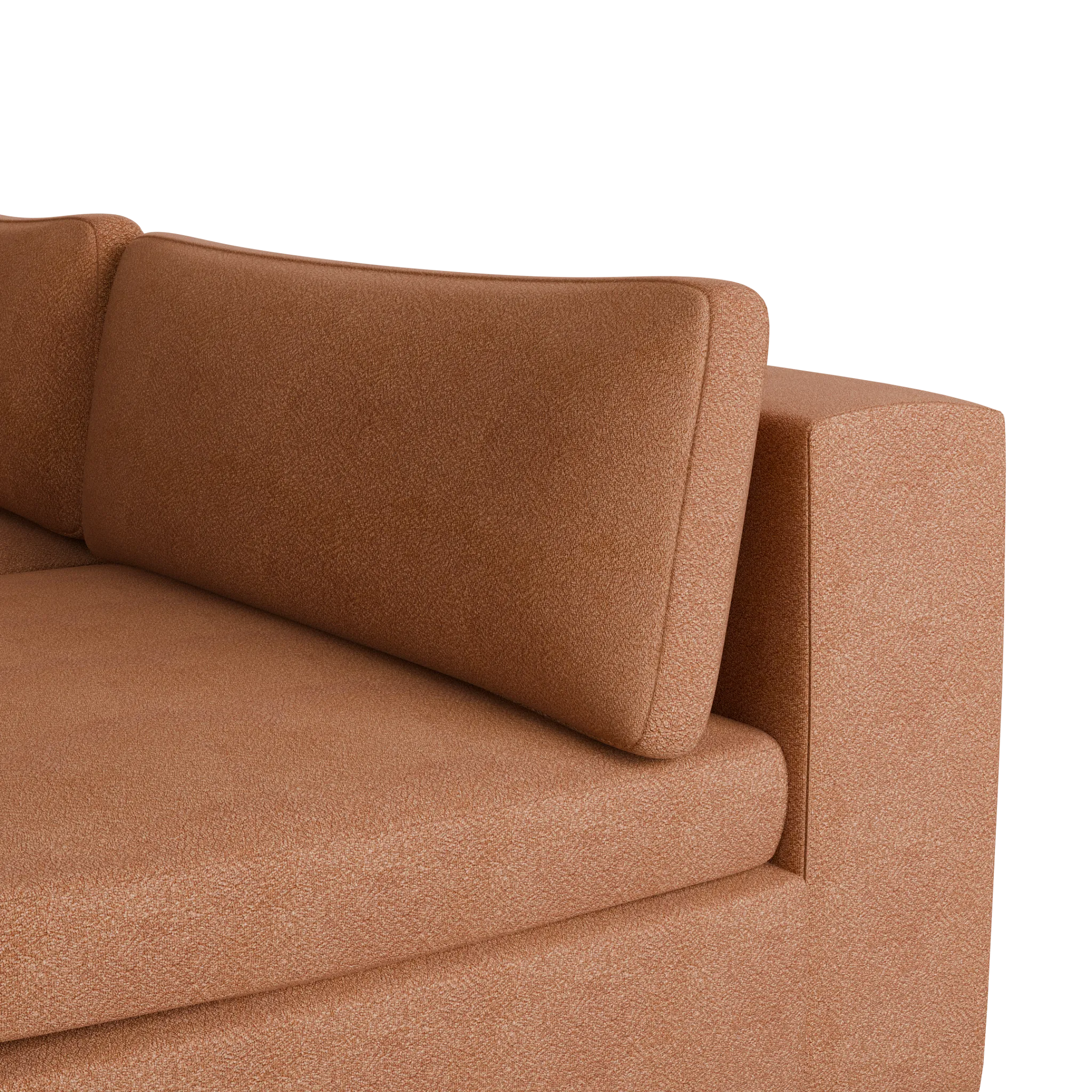 Destin Sutton Orange Fabric 6-piece Pit Sectional