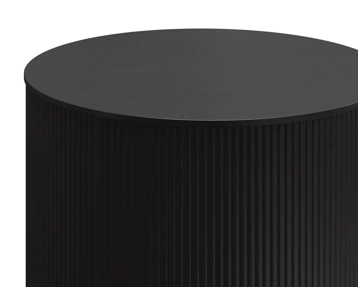Delphi Dark Gray Round End Table