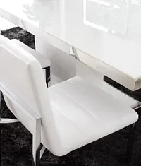 Amalfi White Upholstered Side Chair