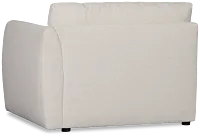 Serena White Fabric Right Chair