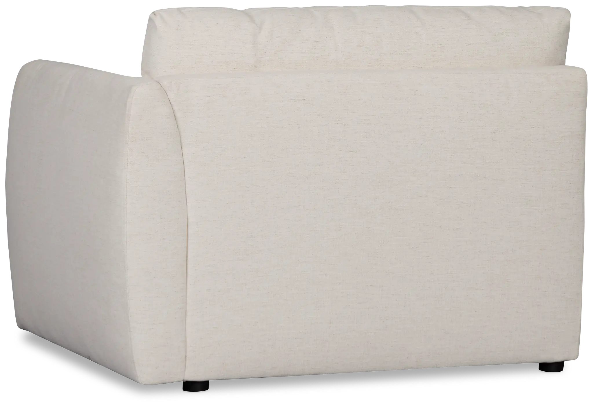 Serena White Fabric Right Chair Serena White Fabric Right Chair