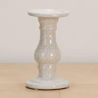 Eme White Small Candle Holder