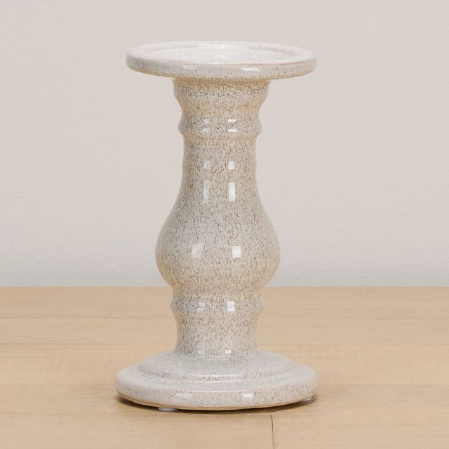 Eme White Small Candle Holder