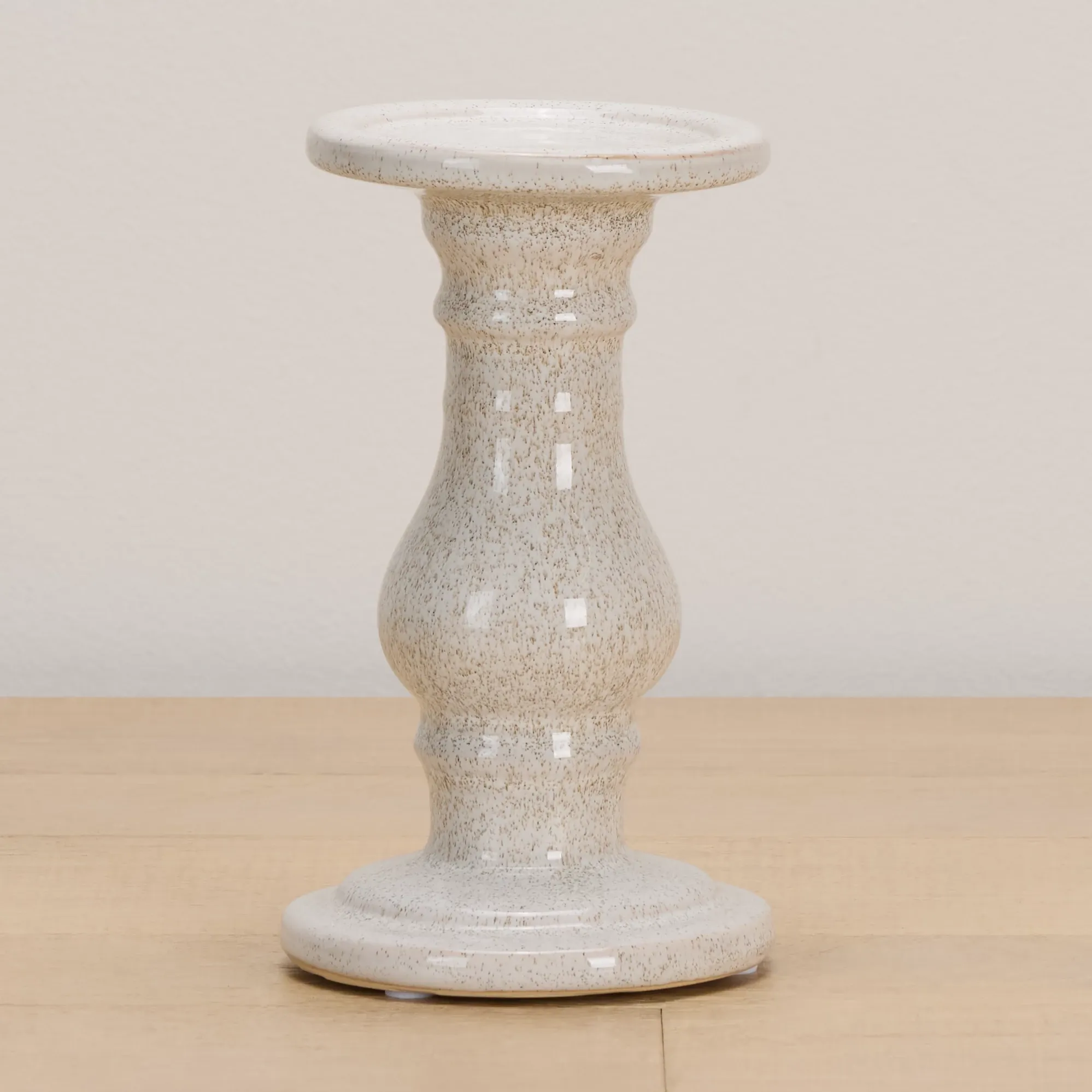 Eme White Small Candle Holder