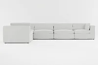 Destin Delray Pewter Fabric 6-piece Modular Sectional