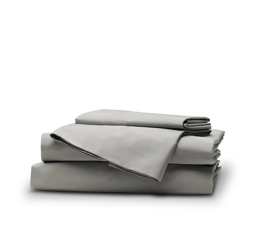 Rest & Renew Cotton Sateen Gray 300 Thread Sheet Set
