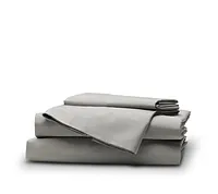 Rest & Renew Cotton Sateen Gray 300 Thread Sheet Set