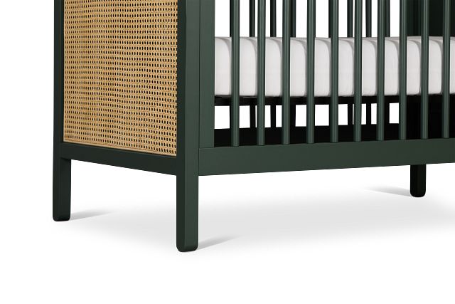 Riley Green Woven 3-in-1 Crib