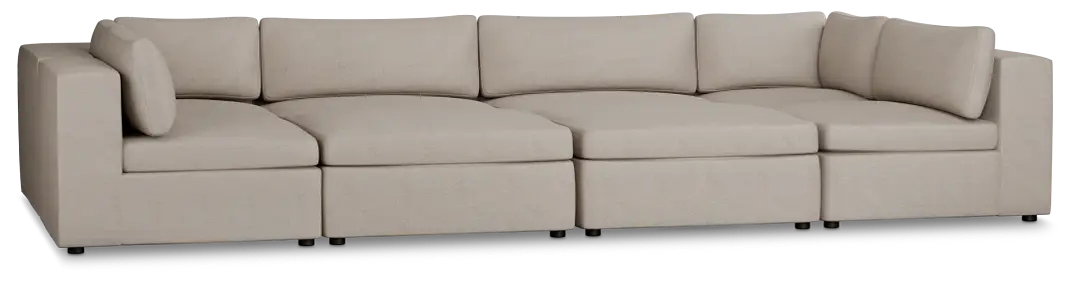Destin Sutton Beige Fabric 8-piece Pit Sectional Destin Sutton Beige Fabric 8-piece Pit Sectional
