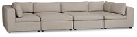 Destin Sutton Beige Fabric 8-piece Pit Sectional
