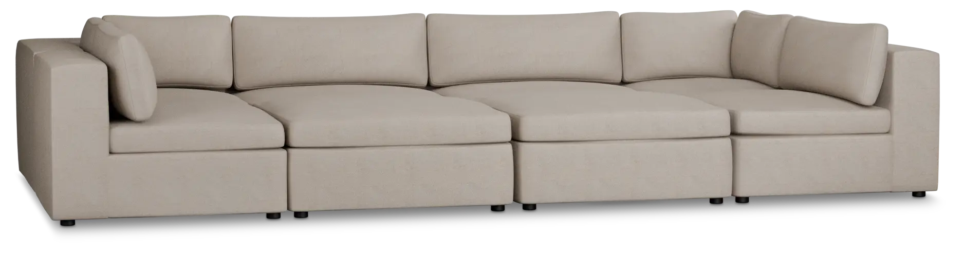 Destin Sutton Beige Fabric 8-piece Pit Sectional Destin Sutton Beige Fabric 8-piece Pit Sectional