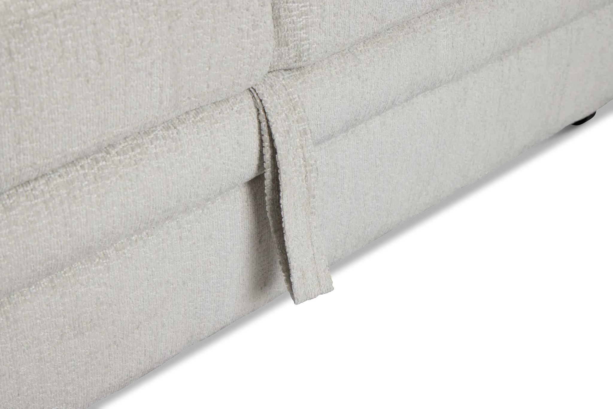 Everly Gray Fabric Small 2-arm Left Sleeper Storage Sectional