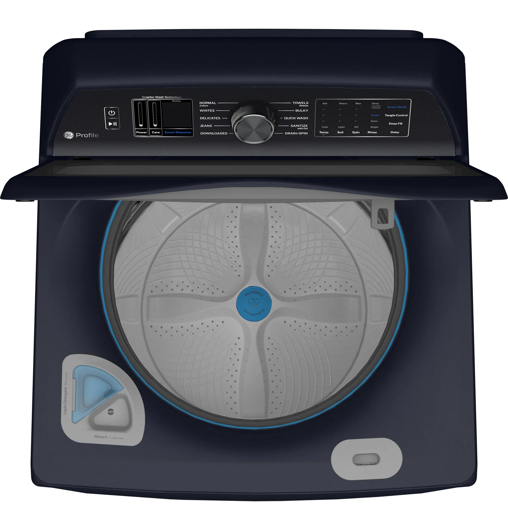 Ge Profile 800 Series Blue Top Load Washer