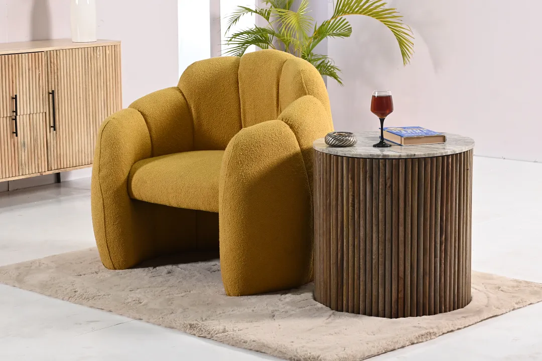 Calvin Mid Tone Round End Table