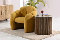 Calvin Mid Tone Round End Table