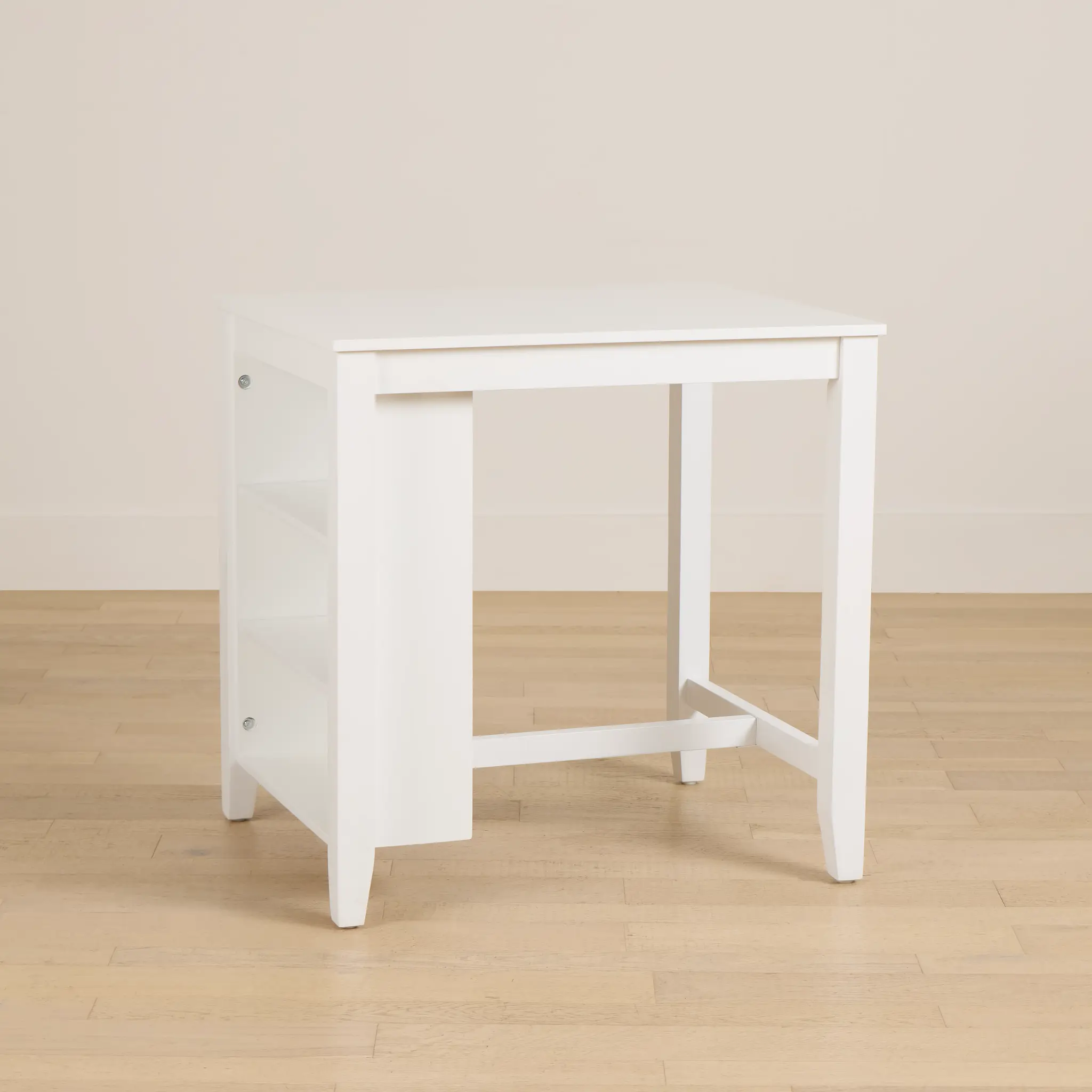 Edgartown White Storage High Dining Table Edgartown White Storage High Dining Table