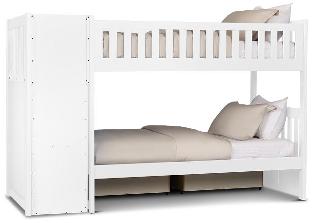 Charleston White Step Storage Bunk Bed