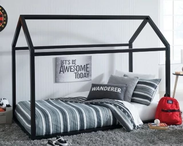 Flannibrook Black Bed Frame