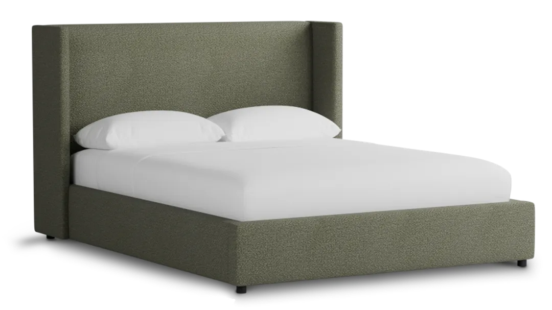 Captiva Sutton Green 48" Upholstered Shelter Bed
