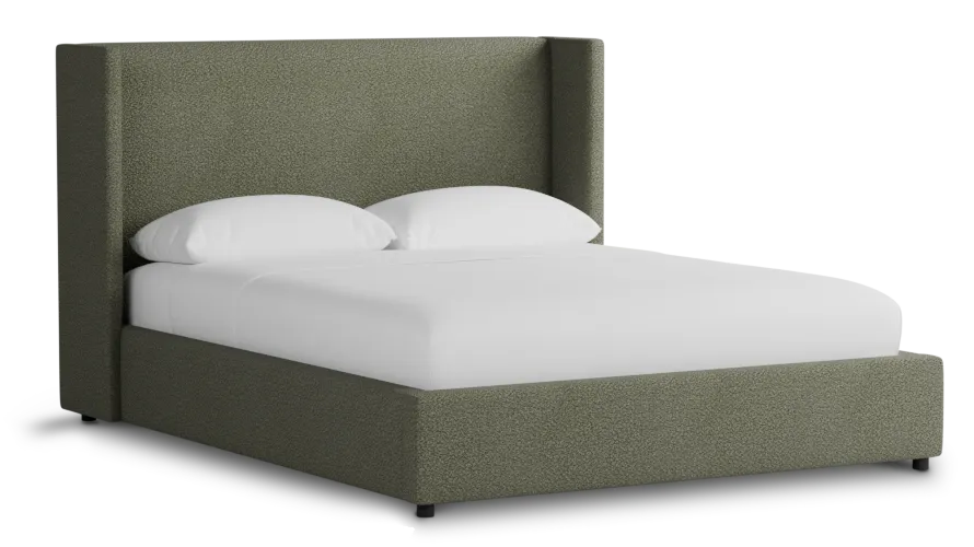 Captiva Sutton Green 48" Upholstered Shelter Bed